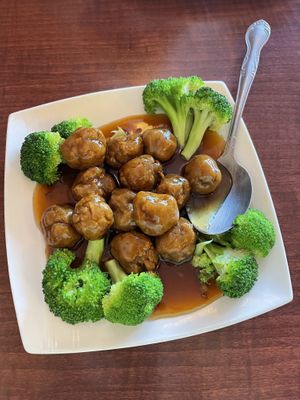 Orange chicken  at Garden Fresh in Mountain View