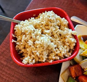 Brown rice at Garden Fresh in Mountain View