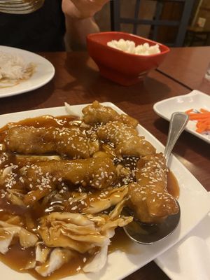 Crispy Sesame Chickenn  at Garden Fresh in Mountain View