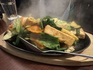 Sizzling tofu  at Garden Fresh in Mountain View