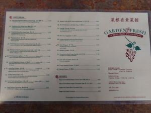 Menu 1 of 2 at Garden Fresh in Mountain View