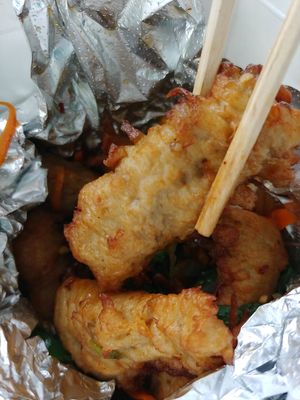 #40. Basil Tempura $13.95: we got this mild and I'm glad we did. It was a perfect amount (more than we expected) and it was a tad salty at Garden Fresh in Mountain View