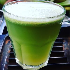 Celery juice for cleansing at Fresh and Organic in London