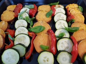 Owen baked ved at Fresh and Organic in London