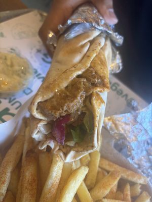 Doner kebab  at Vegan Munch in Birmingham