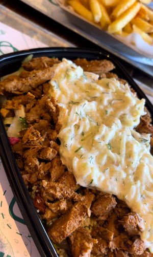Doner salad box  at Vegan Munch in Birmingham