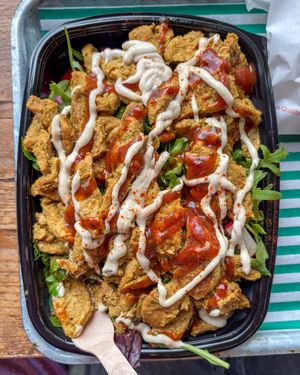 Chick’n Shawarma Salad  at Vegan Munch in Birmingham