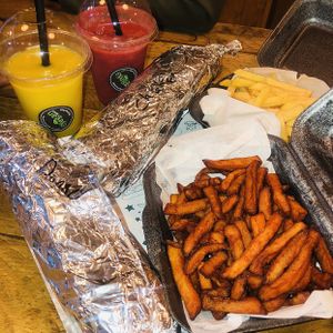 Sweet Potato fries  at Vegan Munch in Birmingham
