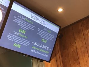 Wraps, I had chicken  at Vegan Munch in Birmingham