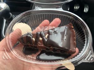 Chocolate cake at Vegan Munch in Birmingham