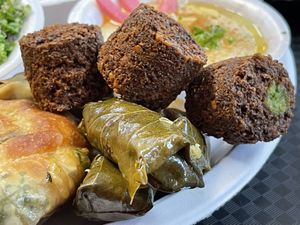 Falafel & Grape Leaves at Kabob-ster in Chattanooga