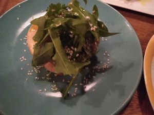 Mexican marinated tostado at El Willy in Shanghai