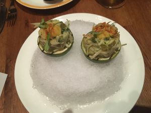 Vegan crabsalat at El Willy in Shanghai