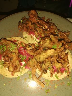Banana blossom tacos at Stereo in Glasgow