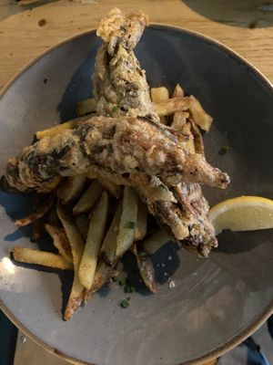 Vegan fish and chips #Veganuary at Stereo in Glasgow