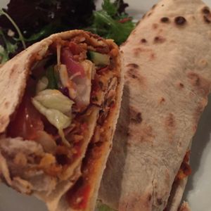 haggis wrap at Stereo in Glasgow