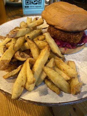 Panko tofu burger  at Stereo in Glasgow