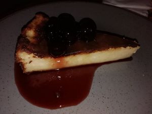Burnt Basque orange cheesecake at Stereo in Glasgow