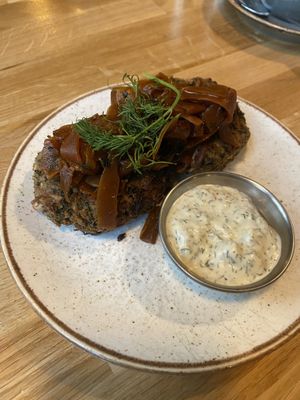 Fish cakes   at Stereo in Glasgow
