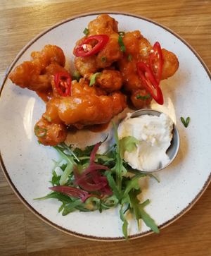Cauliflower buffalo wings at Stereo in Glasgow