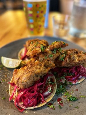 Banana blossom tacos. at Stereo in Glasgow