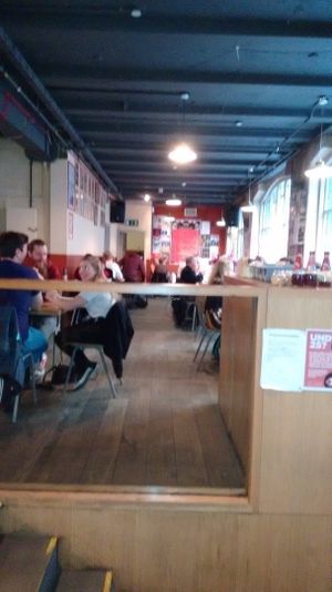 Bald one on a Wednesday and it's doing a roaring trade. at Stereo in Glasgow