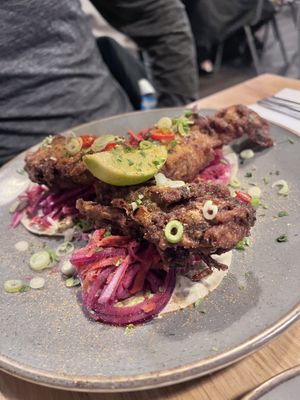 Fish tacos  at Stereo in Glasgow