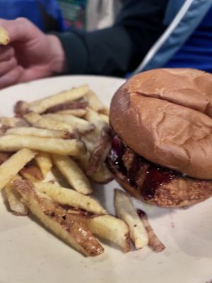 Tofu burger  at Stereo in Glasgow