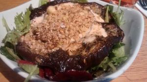 Sep 2015 - Roasted aubergine with spicy yogurt at Stereo in Glasgow