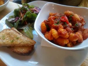 Jun 2016 - Sausage and tomato gnocchi at Stereo in Glasgow