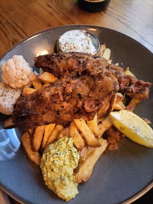 Fish supper at Stereo in Glasgow