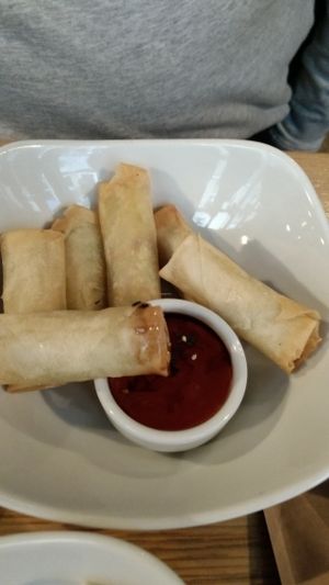 spring rolls at Stereo in Glasgow