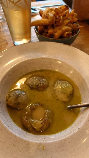 Potato dumplings, so delicious!!! On the section "small plates" at Stereo in Glasgow