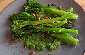 Roast tenderstem brocolli at Stereo in Glasgow