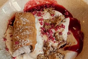 Cranachan cannoli at Stereo in Glasgow