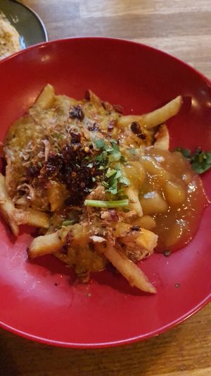 Daal and chips at Stereo in Glasgow