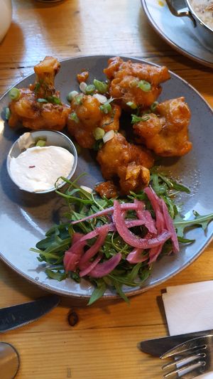 Cauliflower wings at Stereo in Glasgow