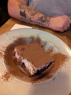 Black Forest tiramisu at Stereo in Glasgow