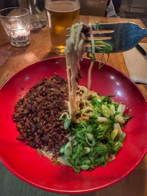 Dan Dan noodles   at Stereo in Glasgow