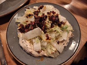Roasted napa cabbage at Stereo in Glasgow