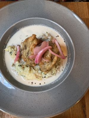 Haggis bon bons and mash  at Stereo in Glasgow