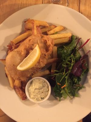 Jackfish & chips at Stereo in Glasgow