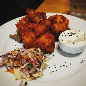 Oriental style wings at Stereo in Glasgow