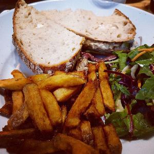 Chick-sea sandwich at Stereo in Glasgow