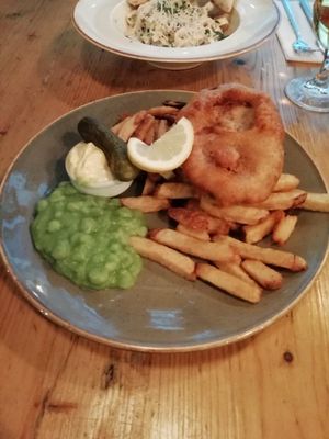 fish and chips at Stereo in Glasgow