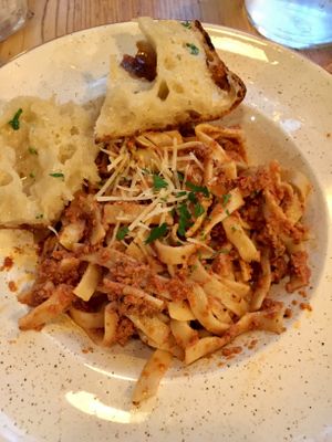 Special of the day - sun dried tomato pasta  at Stereo in Glasgow