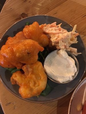 Buffalo cauliflower wings at Stereo in Glasgow