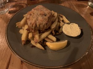 Jack fish & chips  at Stereo in Glasgow