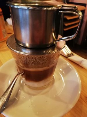 Vietnamese coffee at Stereo in Glasgow