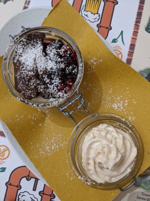 Vegan cheesecake (Nutella topping was amazing) at Frankie's in Sorrento